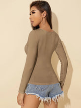 Solid Scoop Neck Slim Tee